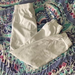 Brandy Melville white Rosa sweatpants